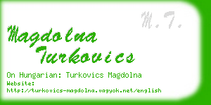 magdolna turkovics business card